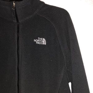 NorthFace Men’s Black Fleece Jacket Zip Pockets L